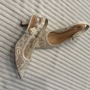 Target Cream Lace Heels